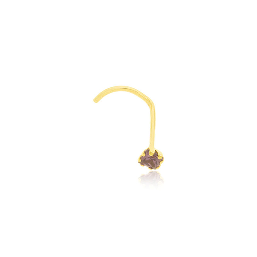 19MA2PIR13 Oro Amarillo 18K Nariz Amatista